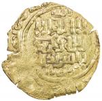 GREAT MONGOLS: Anonymous, ca. 1220s-1230s, AV dinar (3.75g), Bukhara, ND, A-B1967, totally anonymous