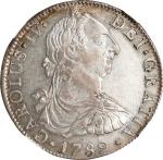 MEXICO. 8 Reales, 1789-Mo FF. Mexico City Mint. Charles IV. NGC AU-58.