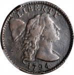 1794 Liberty Cap Cent. S-67. Rarity-3. Head of 1794. VF Details--Environmental Damage (PCGS). 