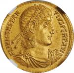 CONSTANTIUS II, A.D. 337-361. AV Solidus (4.46 gms), Cyzicus Mint, 1st Officina, ca. A.D. 347-350. N