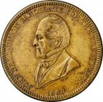 1860 John Bell Political Medal. DeWitt-JBELL 1860-7. Brass. Plain Edge. 28 mm. About Uncirculated.