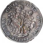ITALY. Tuscany. Pezza della Rosa, 1699. Leghorn Mint. Cosimo III deMedici. NGC AU-55.