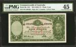 1949年澳大利亚联邦1英镑。 AUSTRALIA. Commonwealth of Australia. 1 Pound, ND (1949). P-26c. PMG Choice Extremel