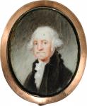 Circa 1810 Portrait Pin of the Sons of Washington. Gold. Fine.