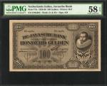 1929-30年荷兰印度爪哇银行100盾。NETHERLANDS INDIES. Javasche Bank. 100 Gulden, 1929-30. P-73c. PMG Choice About