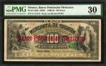 MEXICO. Banco Peninsular Mexicano. 100 Pesos, 1900-04. P-S463. PMG Very Fine 30.