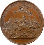 1781 (ca. 1789) William Washington at Cowpens Medal. Betts-594. Bronze, 46 mm. MS-63 BN (PCGS).