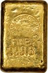 1928 United States Assay Office at New York Gold Ingot. 27.44 Ounces. 999.8 Fine. $567.12 Contempora