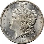 1884-S Morgan Silver Dollar. MS-63 (NGC).
