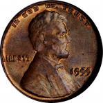 1955 Lincoln Cent. FS-101. Doubled Die Obverse. MS-64 BN (NGC). CAC.