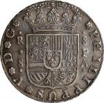 SPAIN. 8 Reales, 1732-S PA. Seville Mint. Philip V. PCGS Genuine--Cleaned, AU Details.