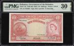 BAHAMAS. Government of the Bahamas. 10 Shillings, 1936 ND (1953). P-14a. PMG Very Fine 30.