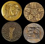 Lot of (4) 1970s Society of Medalists Medals. Bronze. Mint State.