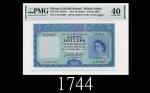 1953年英属马来亚及婆罗洲货币委员会50元，二战后马来纸钞罕品1953 Malaya & British Borneo Board of Commissioners of Currency $50,