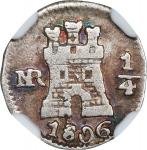 COLOMBIA. 1/4 Real, 1806-NR. Santa Fe de Nuevo Reino (Bogota) Mint. Charles IV. NGC VF-30.