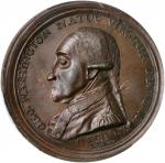 1790 (ca. 1858) Manly Medal. Second Obverse. Musante GW-11, Baker-62B. Copper. Specimen-62 BN (PCGS)