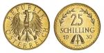Austria, Gold 25-Schilling, 1930, Austrian shield, rev. denomination and date, edge milled, 5.89g, 1