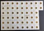 1970年代香港镍黄铜币2毫50枚一组，包括1975年26枚，1976年5枚及1977年19枚，大致UNC品相。