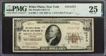 White Plains, New York. 1929 Ty. 1 $10 Fr. 1801-1. The Peoples NB & TC. Charter #12574. PMG Very Fin