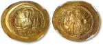 拜占庭帝国杜卡斯王朝公元1059-67年“君士坦丁十世”皇帝像诺米斯玛金币一枚