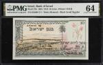 ISRAEL. Bank of Israel. 10 Lirot, 1955. P-27b. PMG Choice Uncirculated 64.