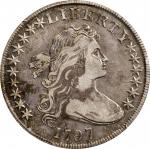 1797 Draped Bust Silver Dollar. BB-71, B-3. Rarity-2. Stars 10x6. VF-25 (PCGS).