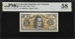 COLOMBIA. La Republica de Colombia. 1 Peso, 1904. P-309. PMG Choice About Uncirculated 58.