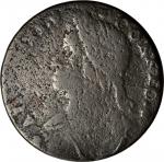 1788 Connecticut Copper. Miller 16.7-P, W-4630. Rarity-7. Draped Bust. Fine Details—Environmental Da