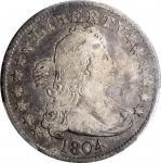 1804 Draped Bust Quarter. B-1. Rarity-3. Fair Details--Surfaces Smoothed (PCGS).