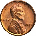 1925-D Lincoln Cent. MS-64 RB (NGC).