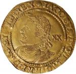 GREAT BRITAIN. Laurel, ND (1624). London Mint; mm: trefoil. James I. PCGS MS-63.