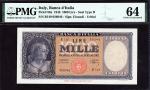 x Banca dItalia, 1000 lire, 1948, serial number R149 026946, (Pick 88a), in PMG holder 64 Choice Unc