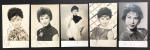 1960年代香港女明星亲笔签名照片五幅，分别是南红，柳黛等.