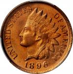 1896 Indian Cent. MS-65 RD (PCGS).
