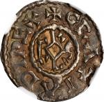 FRANCE. Carolingian. Denier, ND (864-77). Soissons Mint. Charles "the Bald". NGC MS-62.