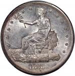 1876-S美国贸易银元，PCGS AU Detail，有清洗，#43868161