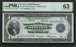 Lot of (4). Fr. 710. 1918 $1 Federal Reserve Bank Notes. Boston. PMG Choice Uncirculated 63. Consecu
