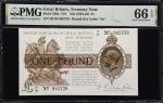 1922-23年英国财政部1英镑。GREAT BRITAIN. Lords Commissioners of His Majestys Treasury. 1 Pound, ND (1922-23).