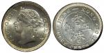 Hong Kong, silver 5cents, 1901, ICG MS66.