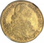 COLOMBIE - COLOMBIAFerdinand VII (1808-1833). 8 escudos 1818, NR, Nuevo Reino (Santa Fé de Bogota). 
