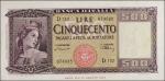 ITALY. Banca dItalia. 500 Lire, 1948. P-80a. About Uncirculated.