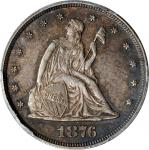 1876 Twenty-Cent Piece. BF-4. Rarity-4. MS-63 (PCGS).