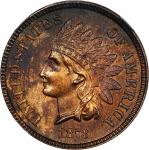 1873 Indian Cent. Open 3. Unc Details--Cleaned (NGC).