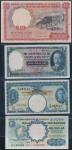Malaya & British Borneo, Straits Settlements; Lot of 4 notes. VF.-EF.(4) Sold as is.
