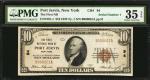 Delhi, New York. 1929 Ty. 1 $10 Fr. 1801-1. The First NB. Charter #94. PMG Choice Very Fine 35 EPQ. 