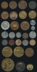 Worldwide; Lot of 29 medals, various countries, mixed metals and sizes, inspection recommended, mixe