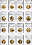 1982-2022年熊猫纪念金币1盎司一组 均NGC及PCGS评级 Gold Pandas (41 Pieces)