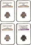 GREAT BRITAIN. Quartet of Pennies (4 Pieces), ND (1279-1307). Edward I. All NGC Certified.