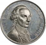 1779 Death of Captain Cook Medal. Betts-554. White metal, 38.4 mm. MS-64 (PCGS).