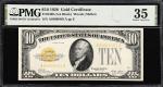 Fr. 2400. 1928 $10 Gold Certificate. PMG Choice Very Fine 35.